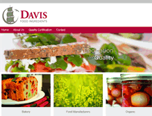 Tablet Screenshot of davisfoods.com.au